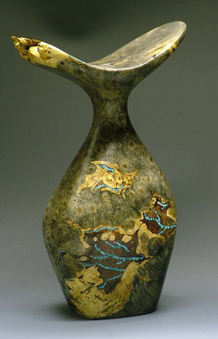 Buckeye Burl Vase1